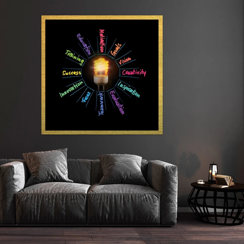 تابلو بکلیت طرح کلمات انگیزشی و موفقیت مدل قاب شاسی T-S10373