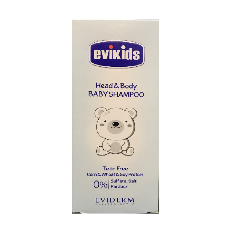 شامپو سر وبدن کودک اویدرم مدل evikids حجم 200 میلی لیتر