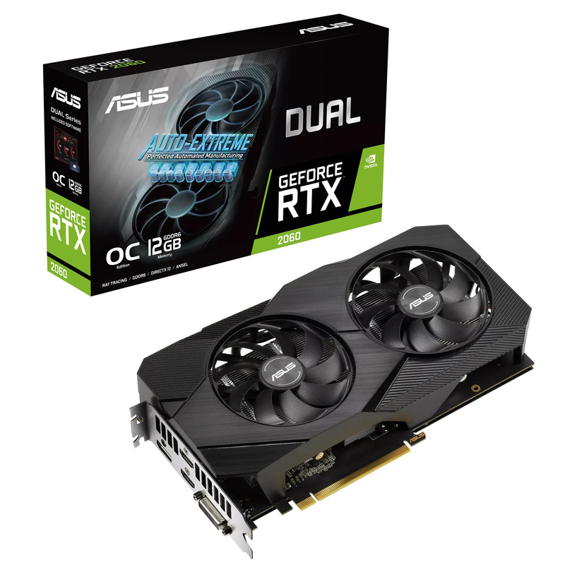 کارت گرافیک ایسوس مدل DUAL RTX2060 O12G EVO 1