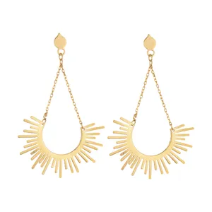 گوشواره طلا 18 عیار زنانه میو گلد مدل GD1323