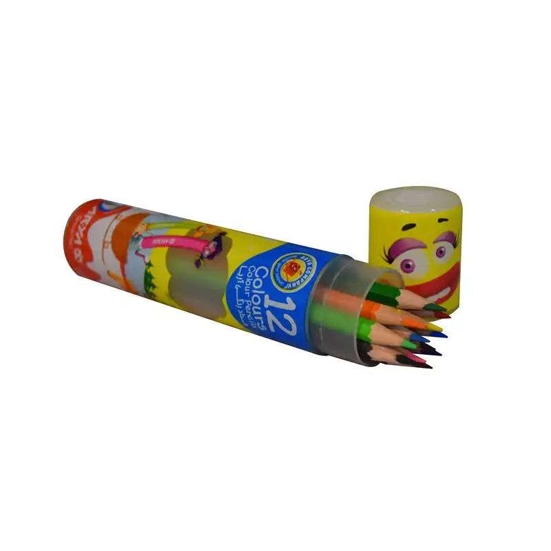مداد رنگی 12 رنگ آریا مدل استوانه کد GISU035