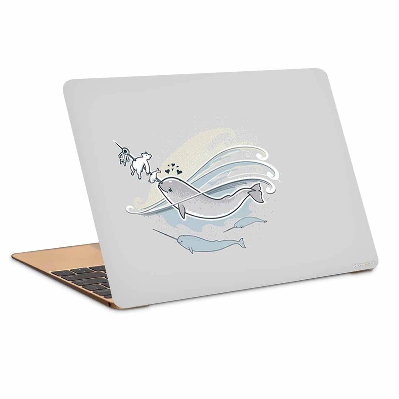 استیکر لپ تاپ طرح Narwhaleکد N-413مناسب برای لپ تاپ 15.6 اینچ
