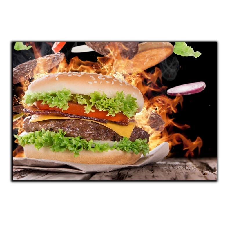 تابلو شاسی بکلیت طرح فست فود همبرگر مدل SH-4996