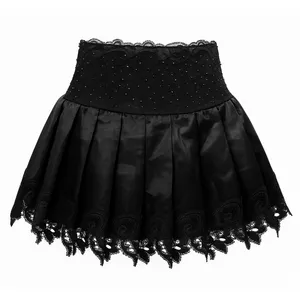 دامن پلیسه‌دار زنانه مدل گیپور 08