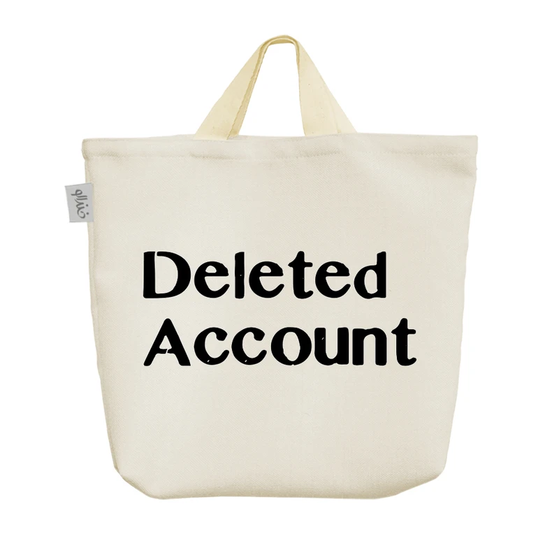 ساک خرید خندالو مدل Deleted Account کد 10800