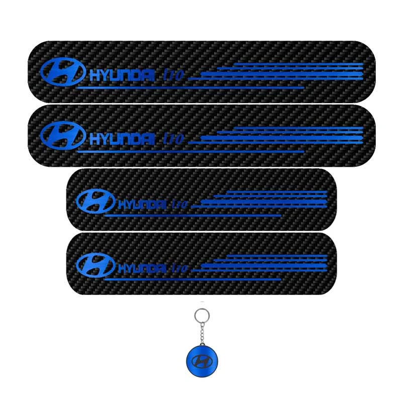 برچسب پارکابی خودرو لندمون کد LC051 MB مناسب برای هیوندای i10 مجموعه 4 عددی به همراه جاکلیدی