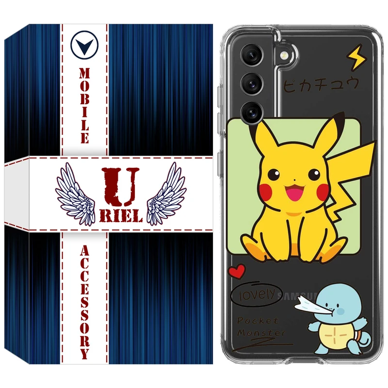 کاور  یوریل مدل Clear کد 28 طرح پوکمون مناسب برای گوشی موبایل سامسونگ Galaxy S21 FE