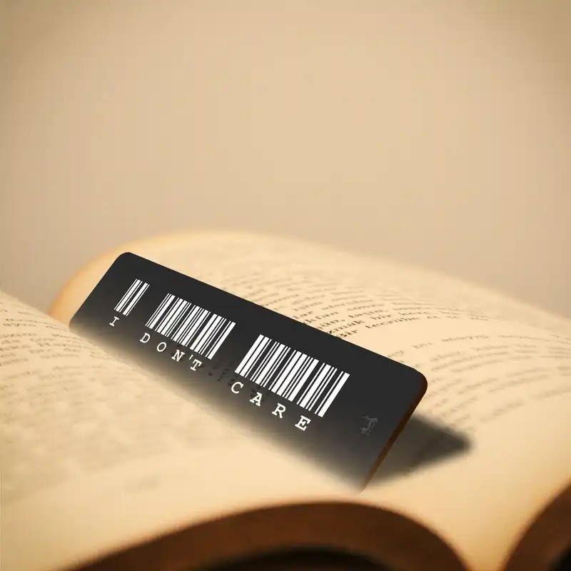 نشانگر کتاب لوکسینو مدل I DONT CARE کد Bookland_67