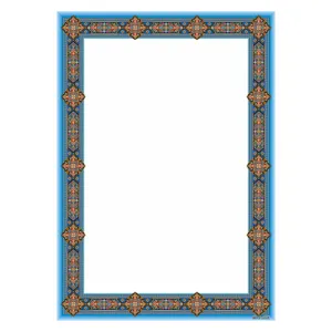 کاغذ تذهیب A4 خانه تذهیب طرح اسلیمی کد 0012 بسته 100عددی