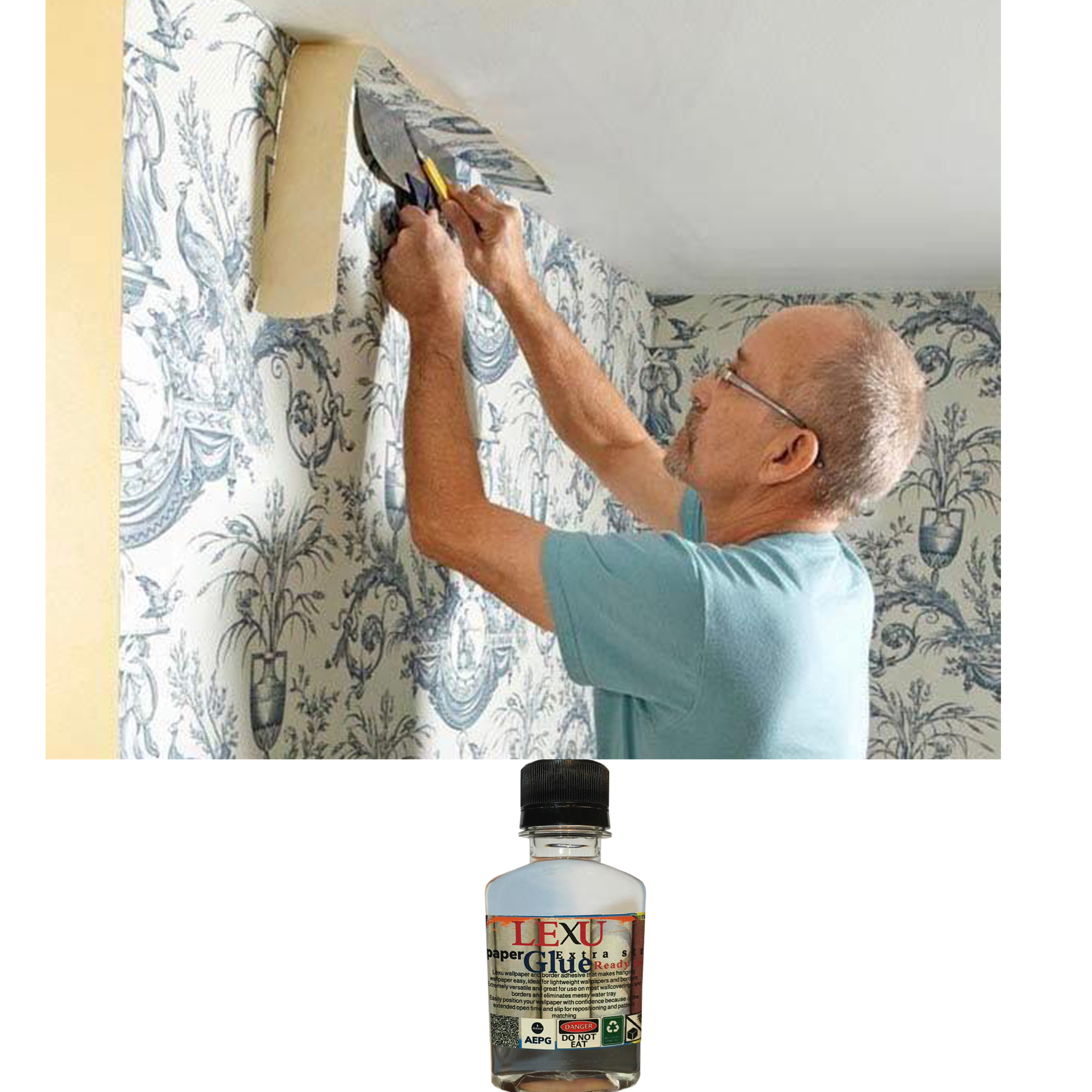 چسب کاغذ دیواری لکسوو مدل Mini bot وزن 70 گرم