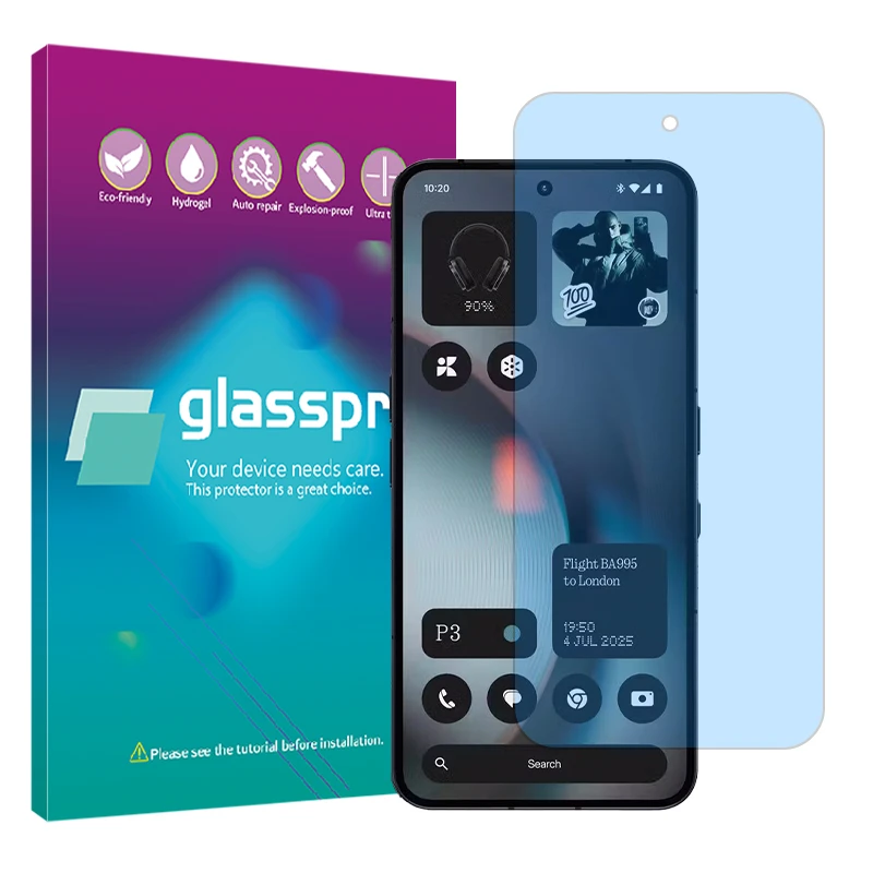 محافظ صفحه نمایش مات ضد اشعه آبی گلس پرو مدل Resistant مناسب برای گوشی موبایل ناتینگ Phone 3