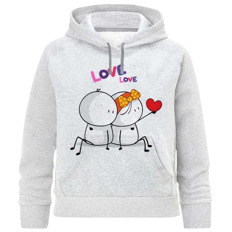 هودی دخترانه مدل آدمک عاشق F1013