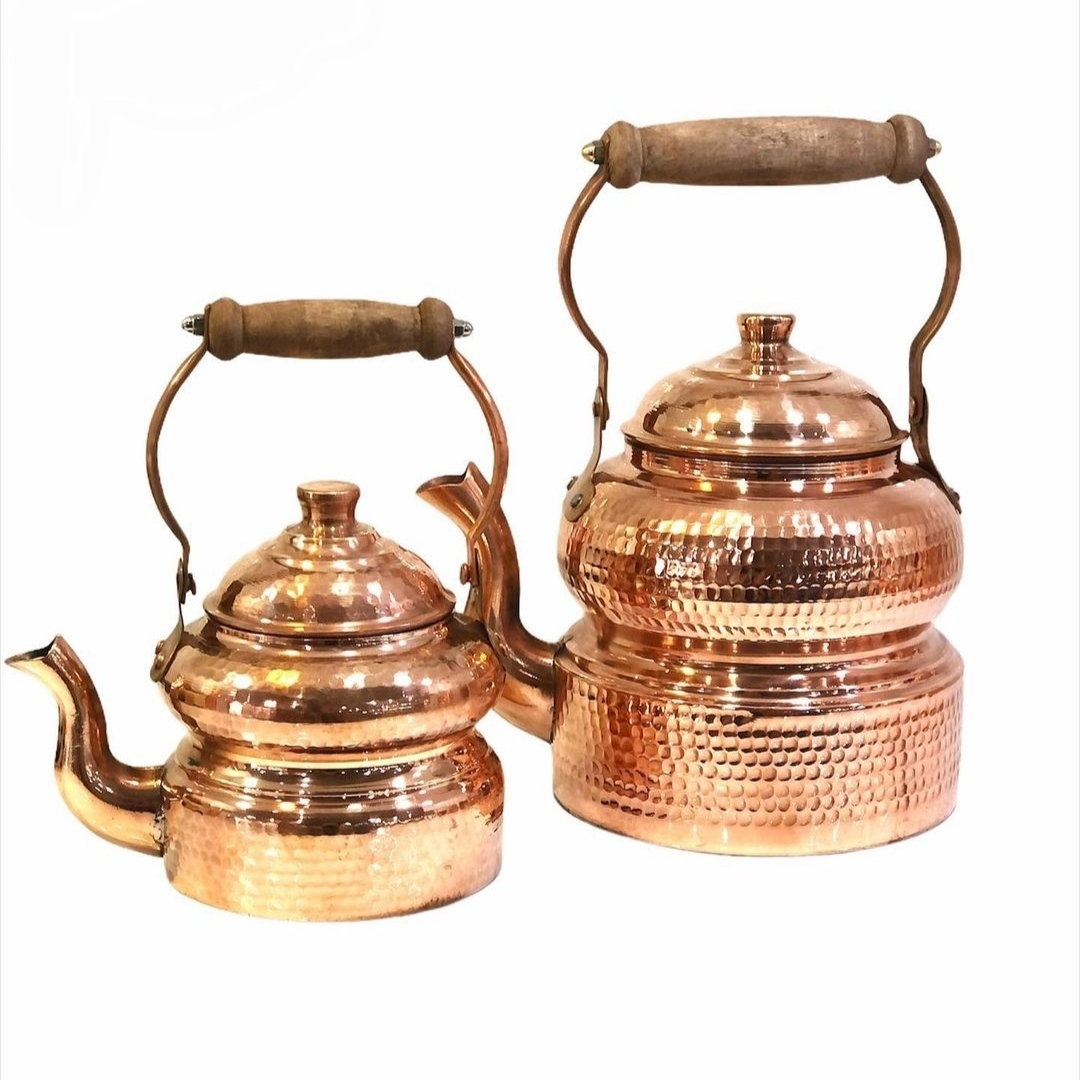 ست کتری و قوری مسی کد 02