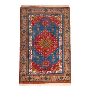 فرش دستباف سه متری طرح لچک ترنج خراسان کد 410649