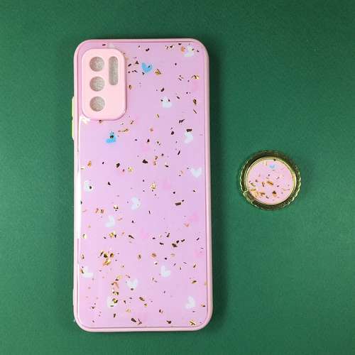  کاور مدل love pop socket مناسب برای گوشی موبایل شیائومی Poco M3 Pro 5G / Redmi Note 10 5G / Redmi Note 10T 5G به همراه پایه نگهدارنده 
