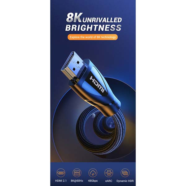 کابل 2.1 HDMI یوگرین مدل 80404-HD140 طول 3 متر