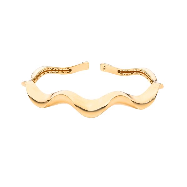 النگو طلا 18 عیار زنانه ماوی گالری مدل لوییس سایز 3 