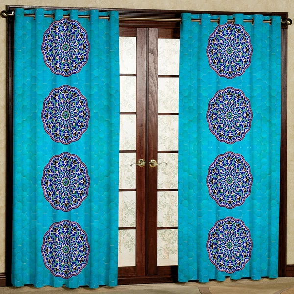 پرده مخمل پانچی کد 6502 سایز 280x140 سانتی متر