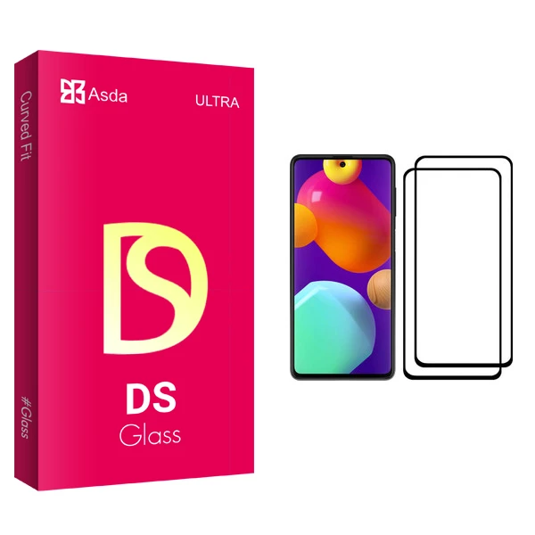 محافظ صفحه نمایش آسدا مدل DS glass مناسب برای گوشی موبایل سامسونگ Galaxy M62 بسته دو عددی