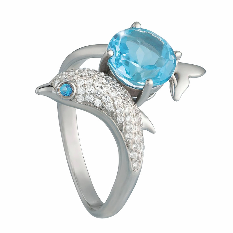 انگشتر دخترانه مدل دلفین کد F361