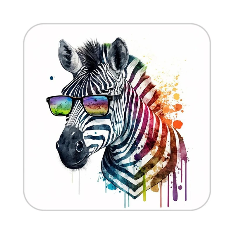 زیر لیوانی کاکتی طرح حیوانات رنگی مدل mp27138