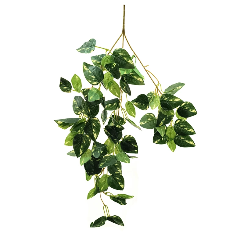 گل مصنوعی مدل بوته برگ آویز لمسی طرح پتوس کد 160