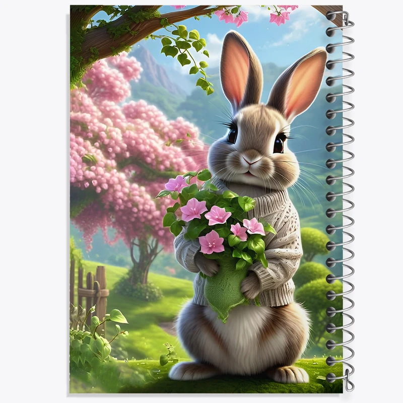 دفتر مشق 100 برگ خندالو طرح خرگوش کیوت کد F6767