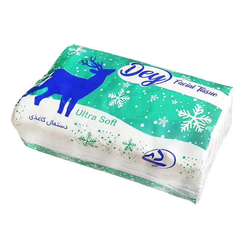 دستمال کاغذی 100 برگ دی  مدل اقتصادی  تک لایه بسته 10 عددی