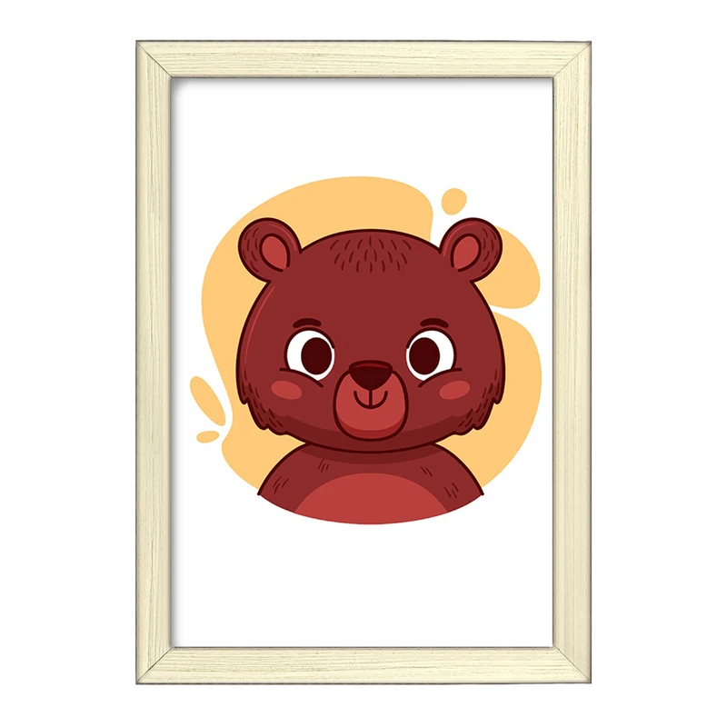 تابلو خندالو طرح خرس حیوانات بامزه کد 37146