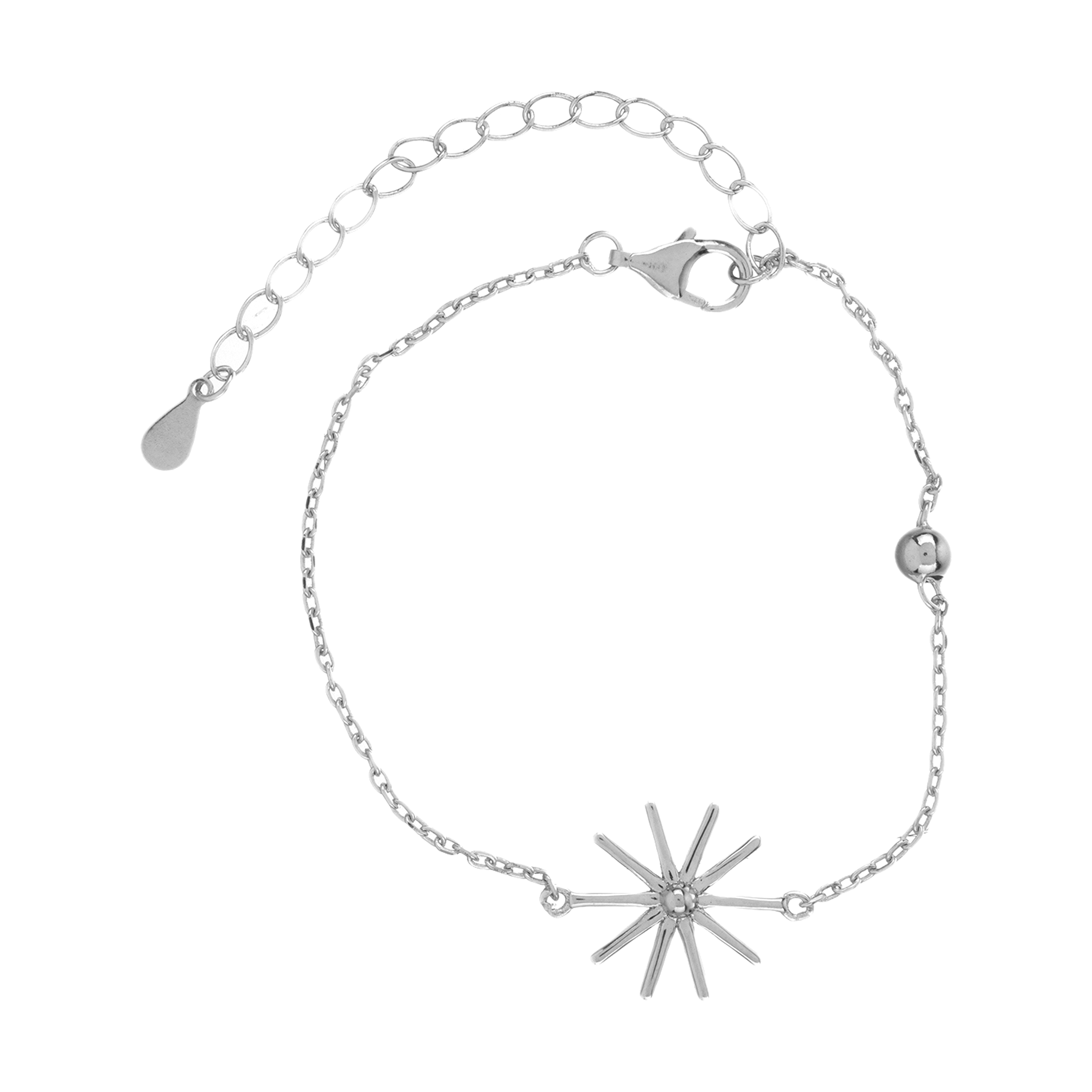 دستبند نقره زنانه گالری شمرون مدل ستاره کد BNG449S0