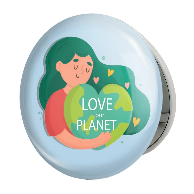 آینه جیبی خندالو طرح حمایت از محیط زیست مدل تاشو کد 25891 