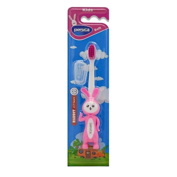 مسواک کودک پرسیکا مدل خرگوش کد DT-313 با برس نرم