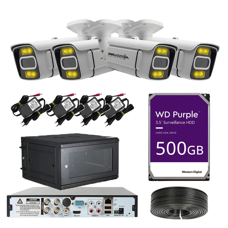 سیستم امنیتی مدل CAMERA 4 - AXESSLINK مجموعه 4 عددی