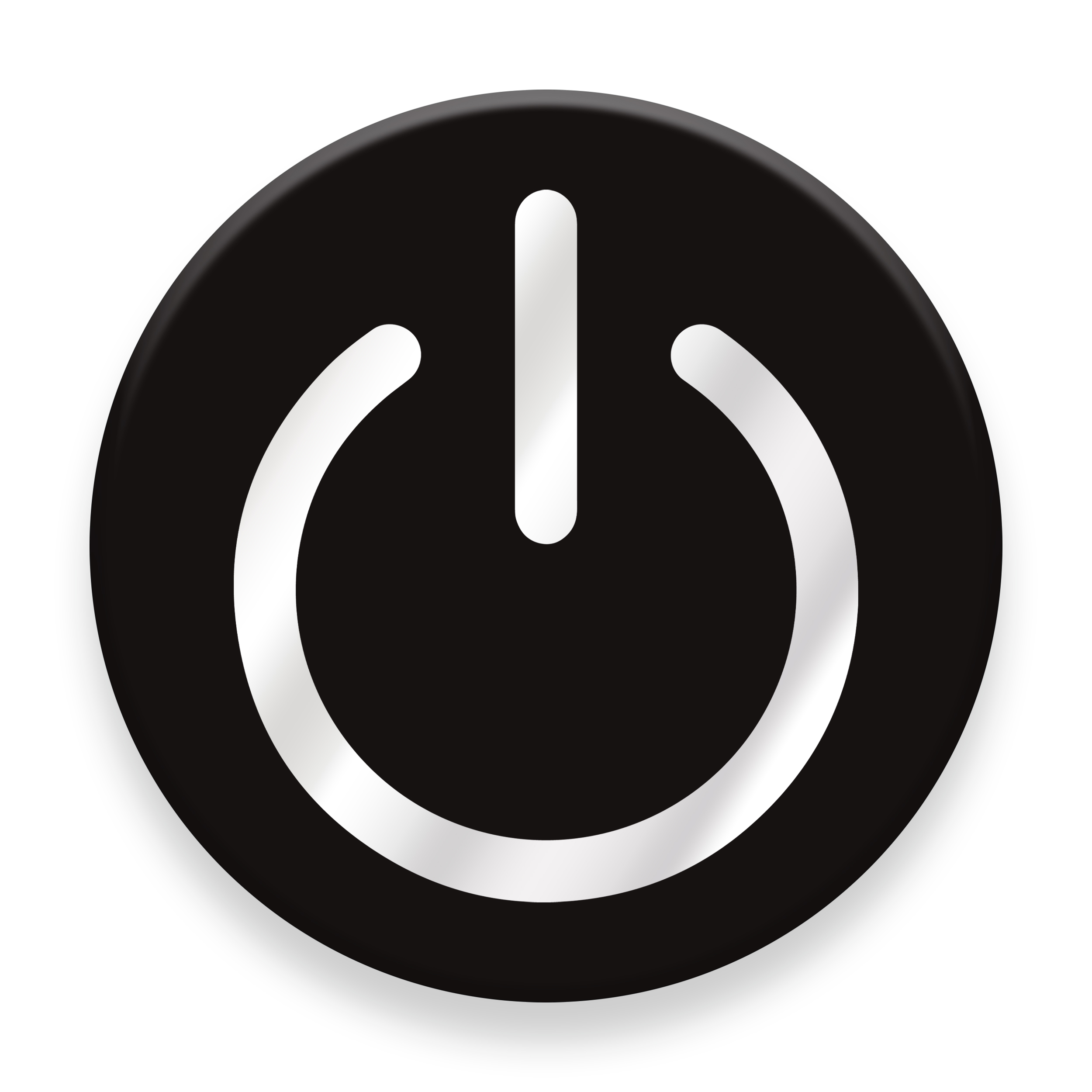 برچسب موبایل  مدل Power icon مناسب برای پایه نگهدارنده مغناطیسی