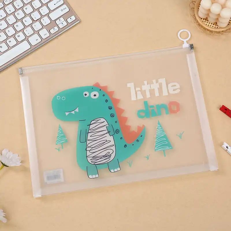 پوشه مدل زیپ کیپ طرح دایناسور