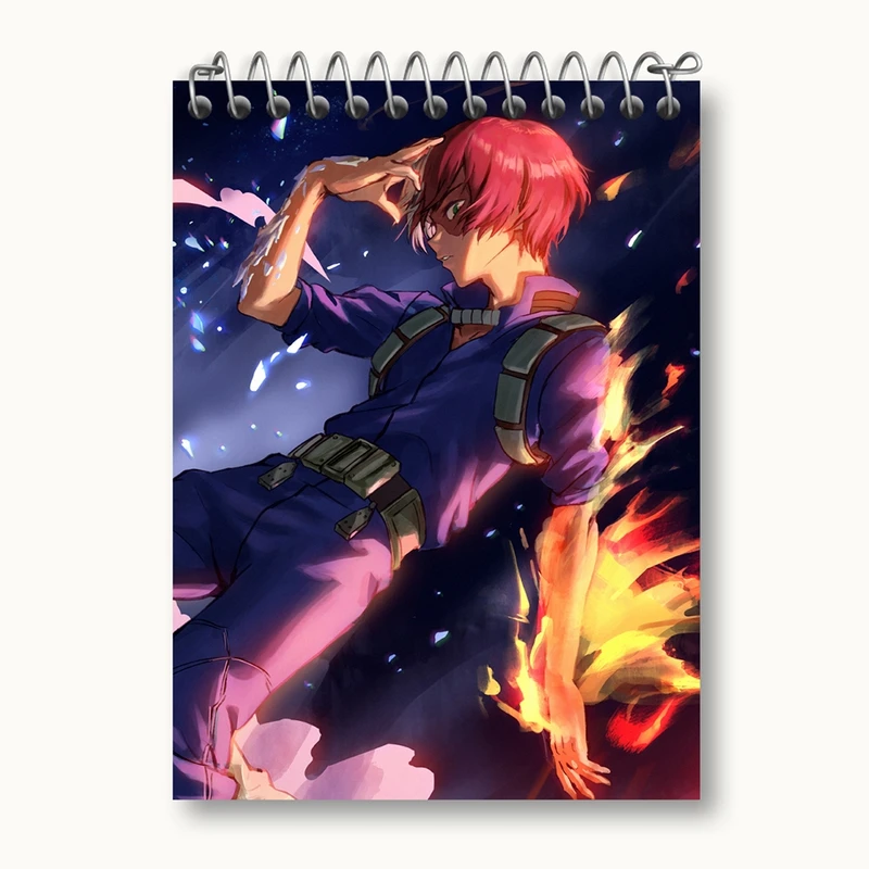 دفتر یادداشت 50 برگ خندالو مدل شوتو تودوروکی انیمه آکادمی قهرمان من My Hero Academia کد 23495
