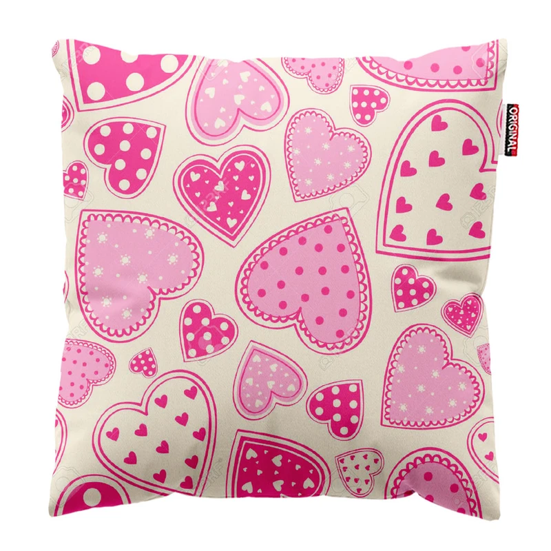  کوسن پاد آفرین طرح قلب سایز 30*30 سانتی متر کد 406