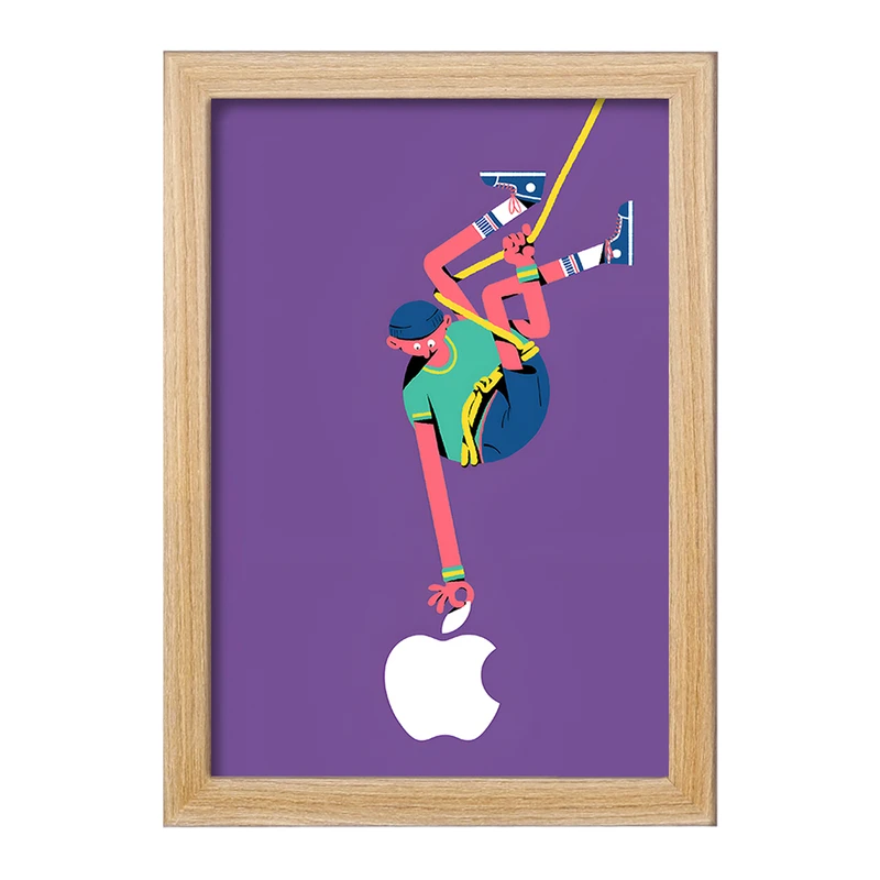 تابلو خندالو مدل کوهنورد کد F8853