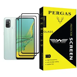 Waily Nice Pergas Glass MIX002 Screen Protector For Oppo A33 (2020) Pack Of 2