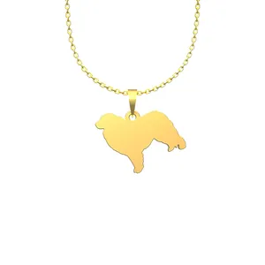 گردنبند طلا 18 عیار زنانه مدوپد مدل سگ کد J2-1-1213