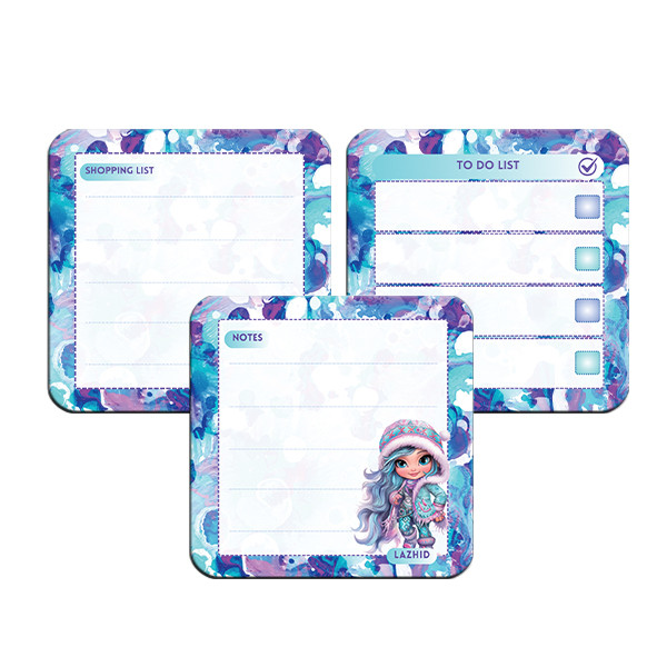 تخته وایت برد لاژید مدل برنامه ریزی سایز 9X9 سانتی متر مجموعه 3 عددی