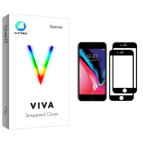 محافظ صفحه نمایش جانبو مدل Viva Glass مناسب برای گوشی موبایل اپل iPhone 8 Plus بسته دو عددی