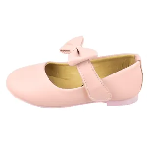 کفش دخترانه مدل ژاسمین پاپیونی برچسبی کد KLBS.3614