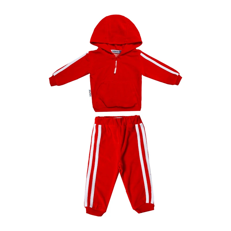 ست هودی آستین  بلند  و شلوار راحتی نوزادی آدمک  کد 110067 