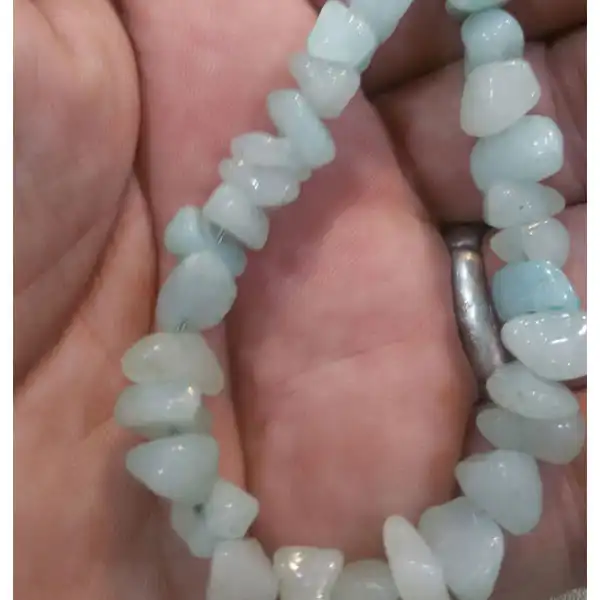 دستبند مدل سنگ طبیعی آمازونیت