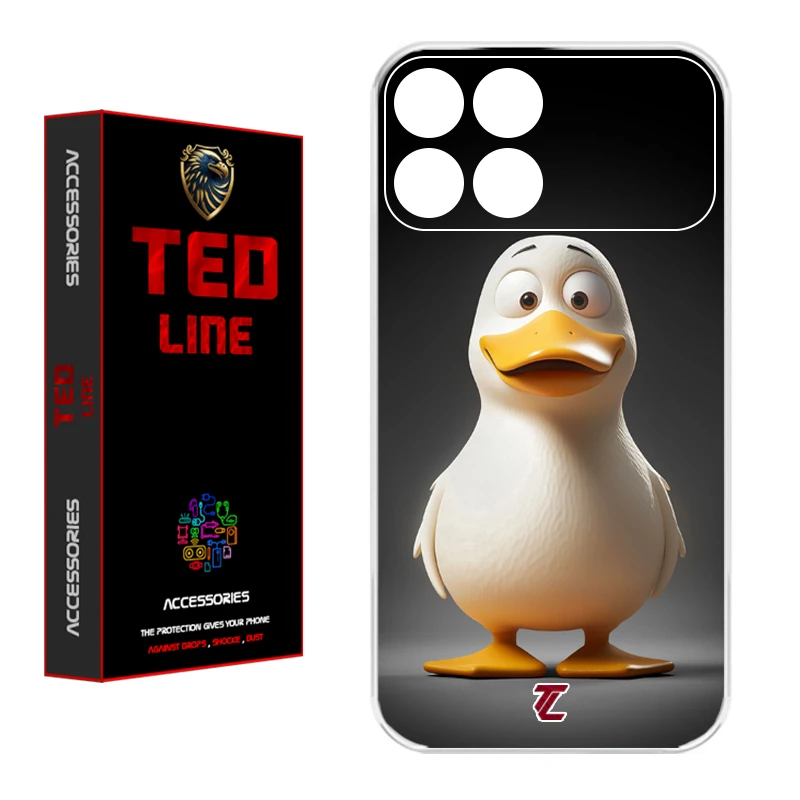 کاور تد لاین طرح اردک کد 1124 مناسب برای گوشی موبایل شیائومی Poco X6 Pro 
