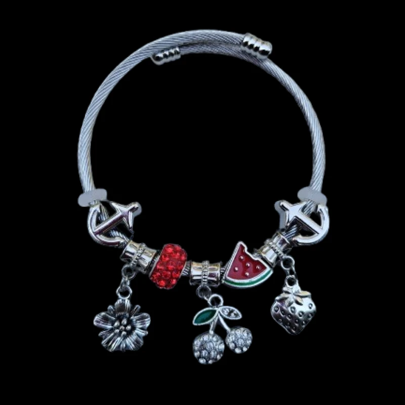 دستبند النگویی زنانه مدل بنگال آویز 