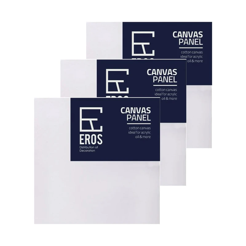 بوم نقاشی مربع اروس مدل R3 سایز 20×20سانتی متر بسته 3 عددی