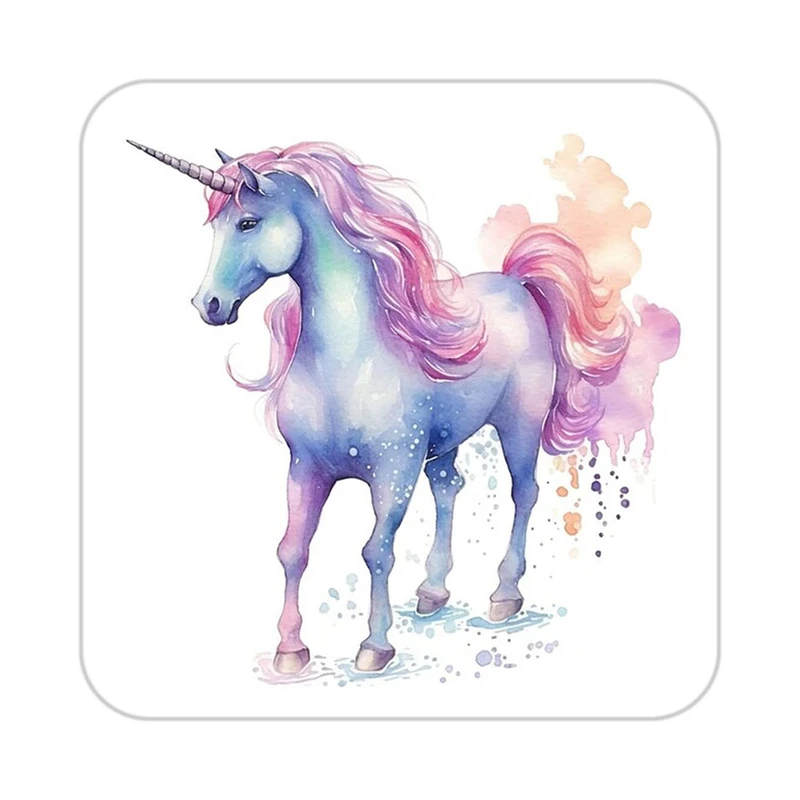 زیر لیوانی کاکتی طرح اسب تک شاخ و یونیکورن مدل mp33128