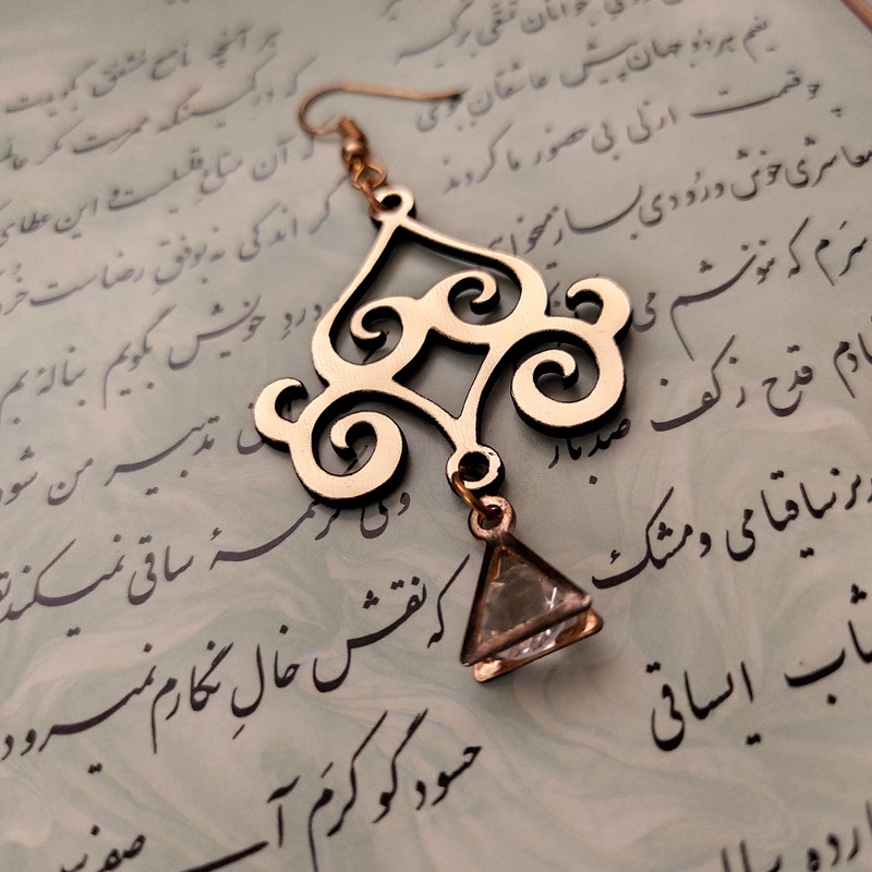 گوشواره دخترانه مدل فرفورژه